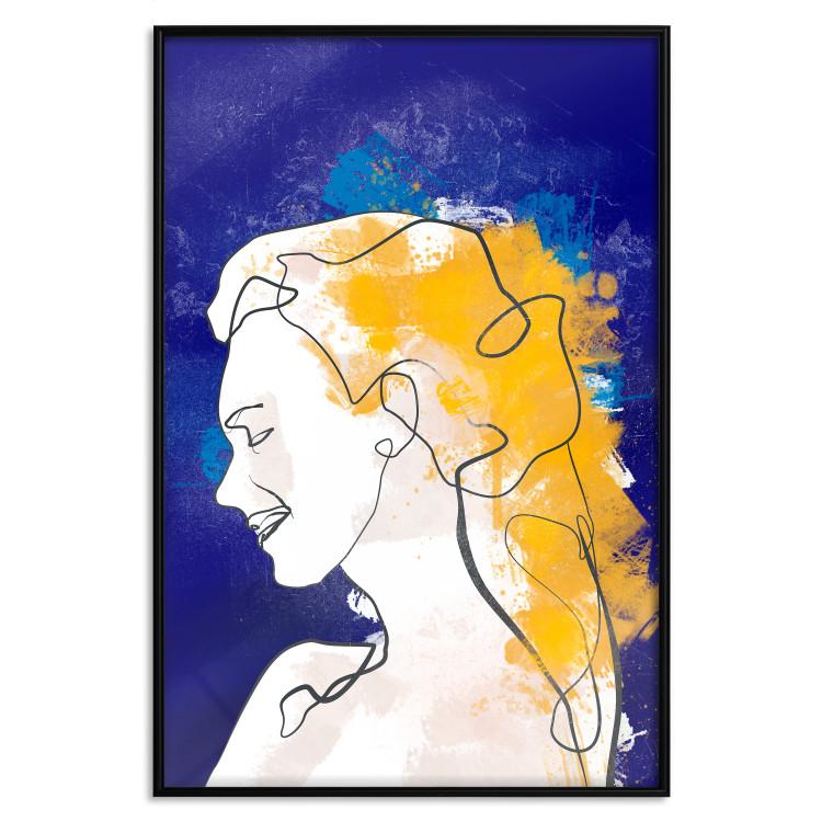 Poster Portrait in Blue [Poster]