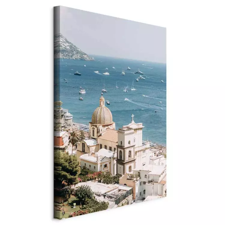 Küstenausblick - maritimes Bild mit italienischen Stadtarchitektur