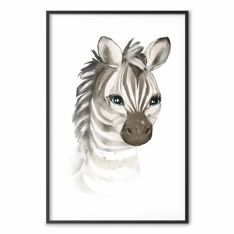 Kleines Zebra - Kinderkomposition mit gestreiftem Tier