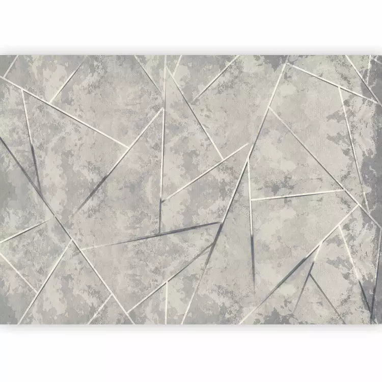 Geometrie in grauer Anmut - Komposition mit einem abstrakten Motiv