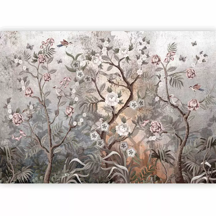 Blühende Aura - Pflanzenlandschaft mit Blumenbäumen