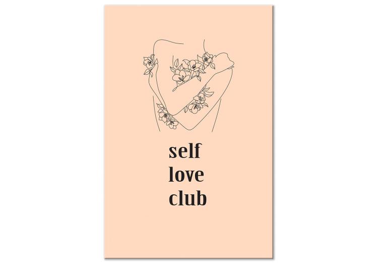 Leinwandbild Self Love Club (1 Part) Vertical