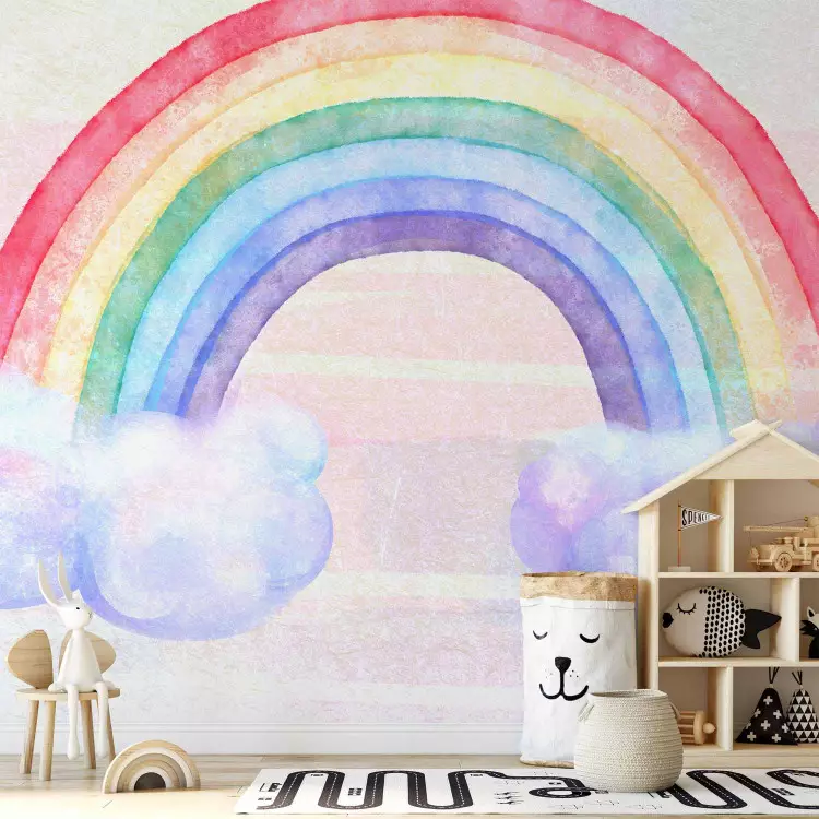 Magie des Regenbogens - bunte Komposition, ideal für ein Mädchenzimmer