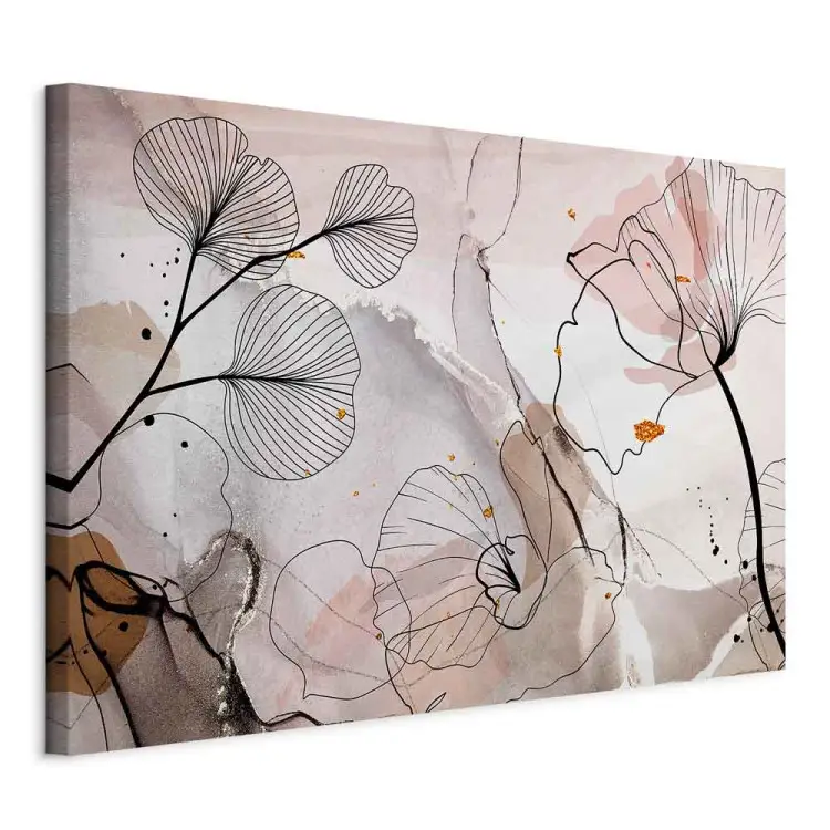 Satinblumen breit