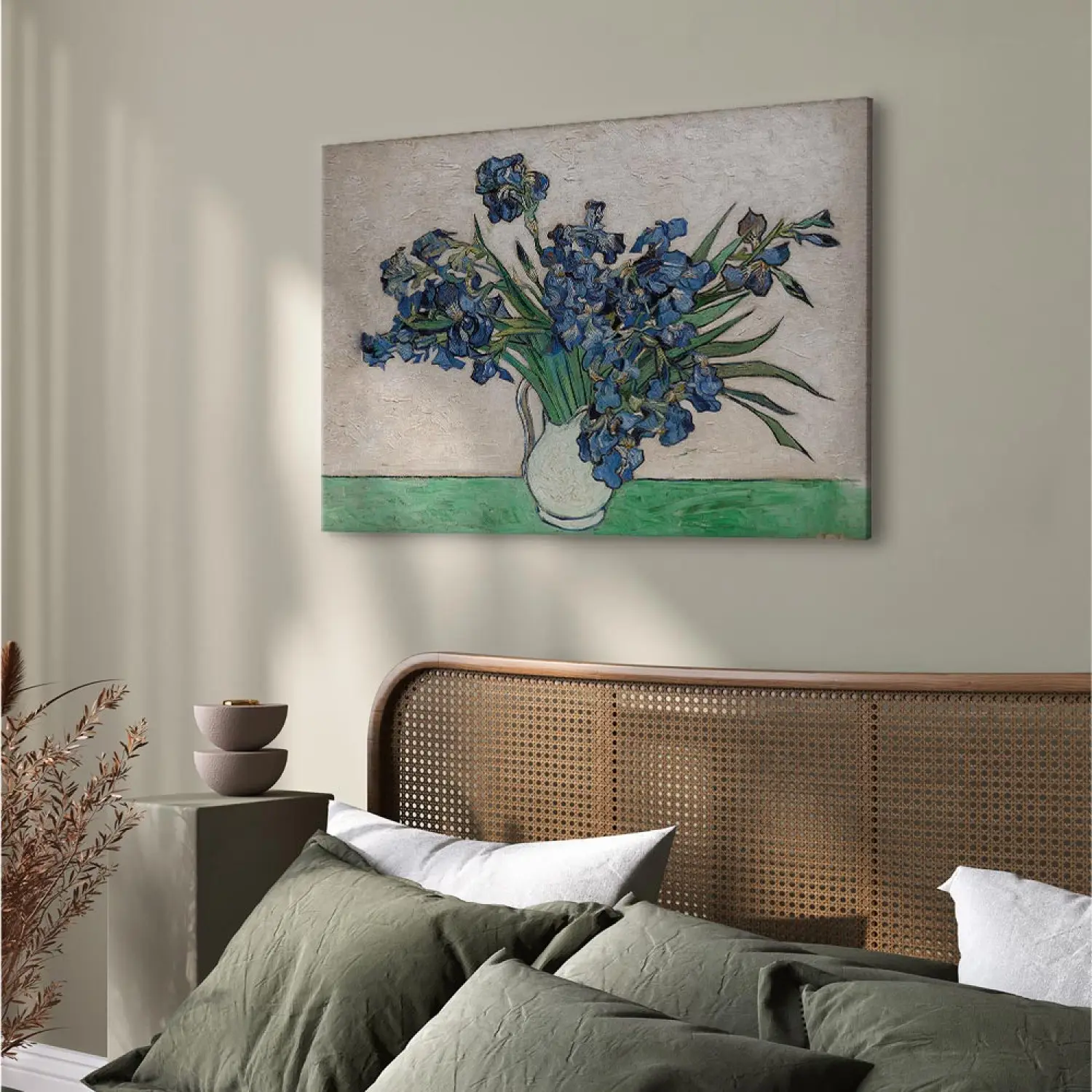 Van Gogh Sonnenblumen & Irisen Leinwanddruck – 3-teiliges Set, Je 40x60 Cm, Fertig Aufgezogen, Wandkunst