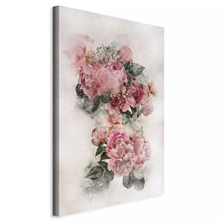 Pfingstrosen in voller Blüte (1-teilig) - Rosa Blumen, hell