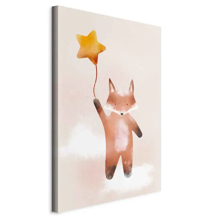 Fuchs und Stern - Farbenfrohe Illustration, Kinder