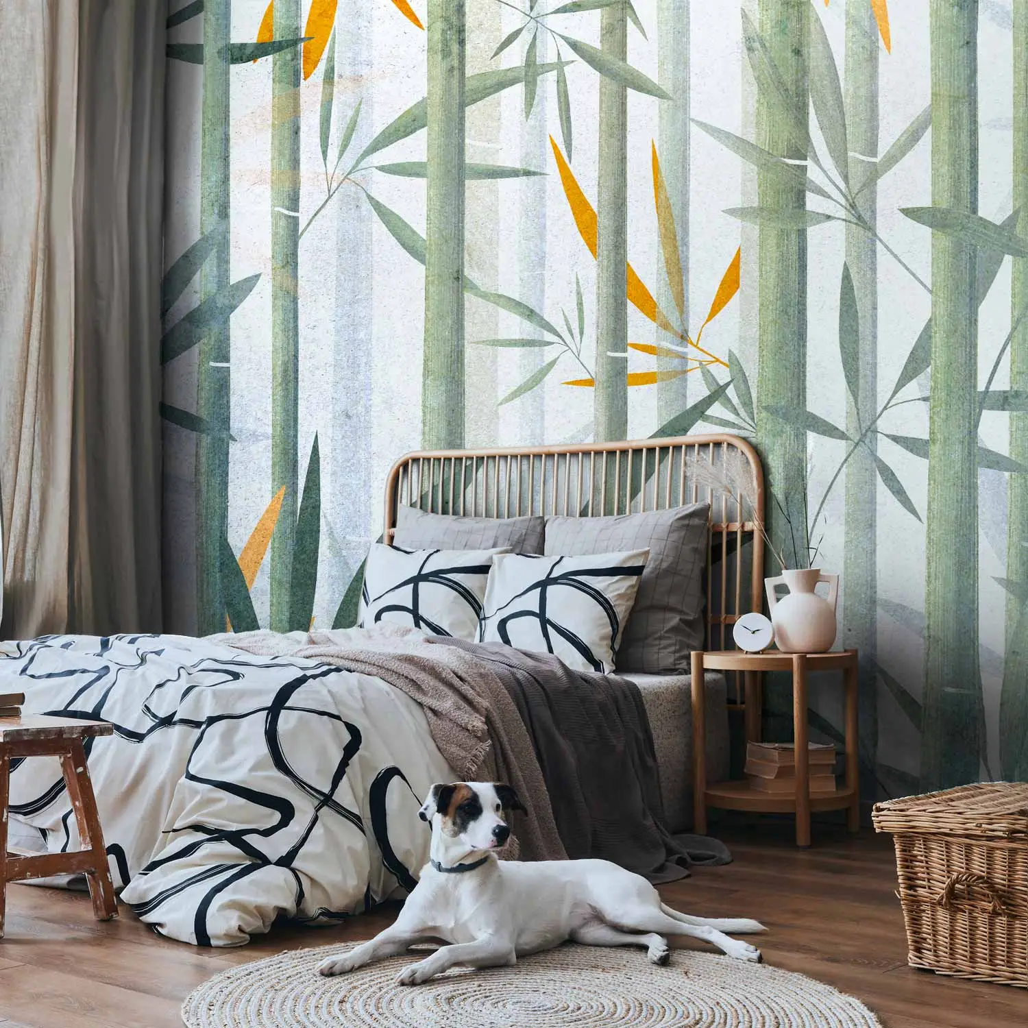 wäschekorb regal bambus 🪴 BIG BAMBOO Regal mit Wäschekorb – BUTLERS