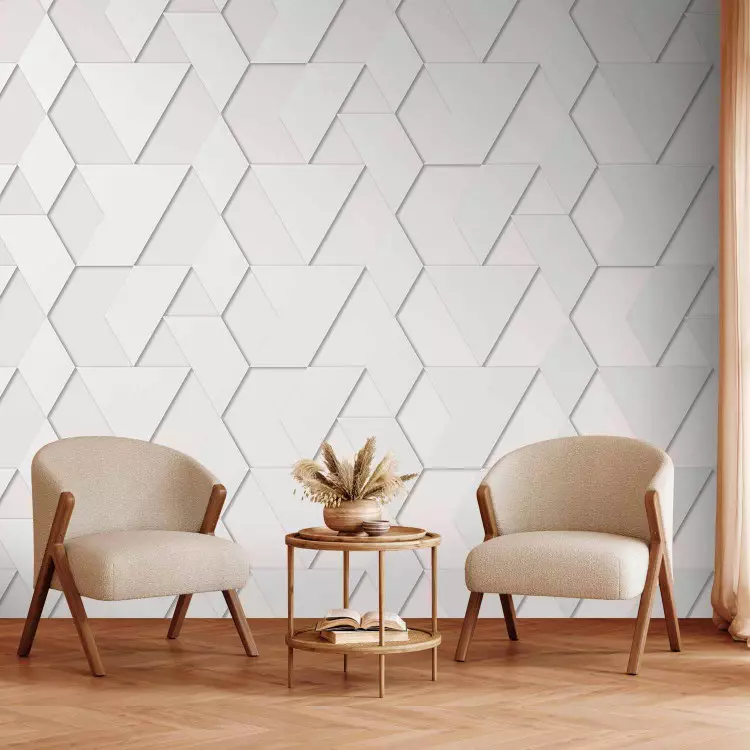 Geometrische Formen - Minimalistische Komposition in hellen Farben