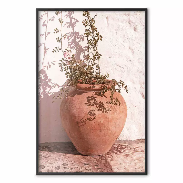 Flowers in a Pot - Plant Growing Out of an Earthen Vessel