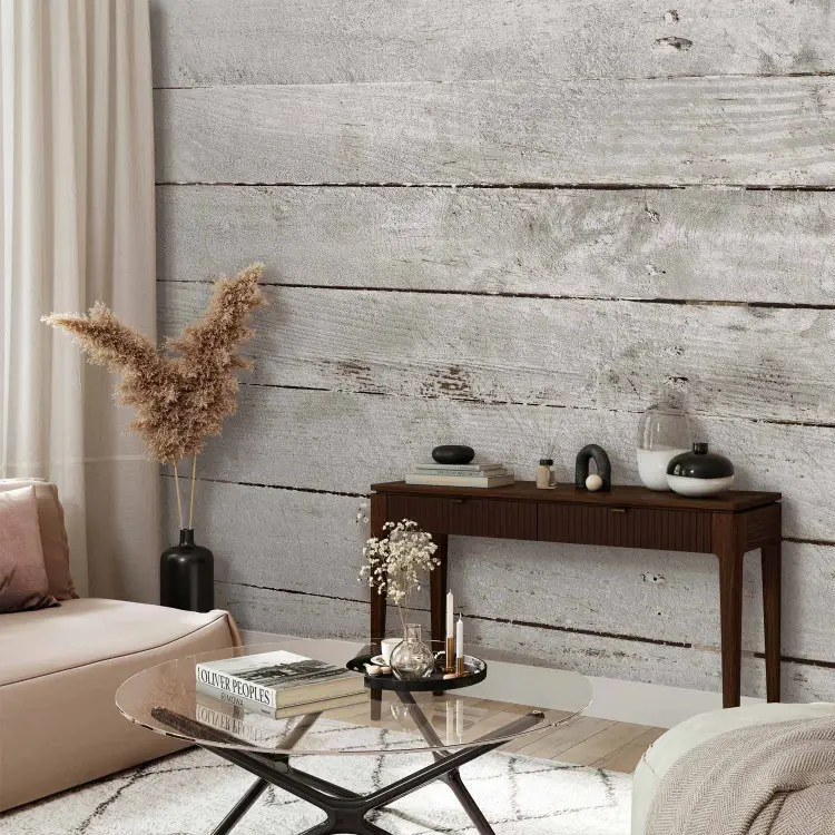 Dekorative Bretter - weißes Holz für die Wand im Shabby-Chic-Stil