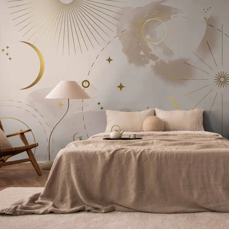Goldene Konstellation - geometrische Formen, die auf Himmel anspielen