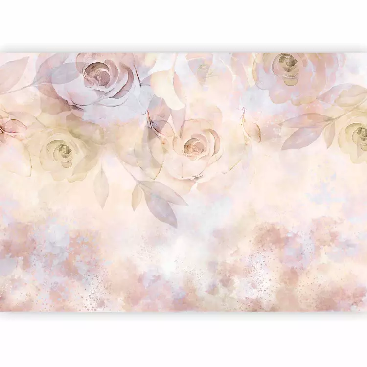 Stimmungsvolle Rosen - rosa abstrakte Blumen im romantischen Stil