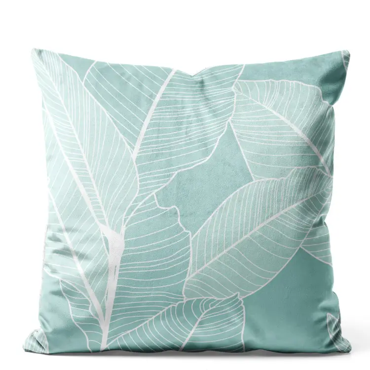 Ficus refreshment - a botanical glamour composition with white pattern