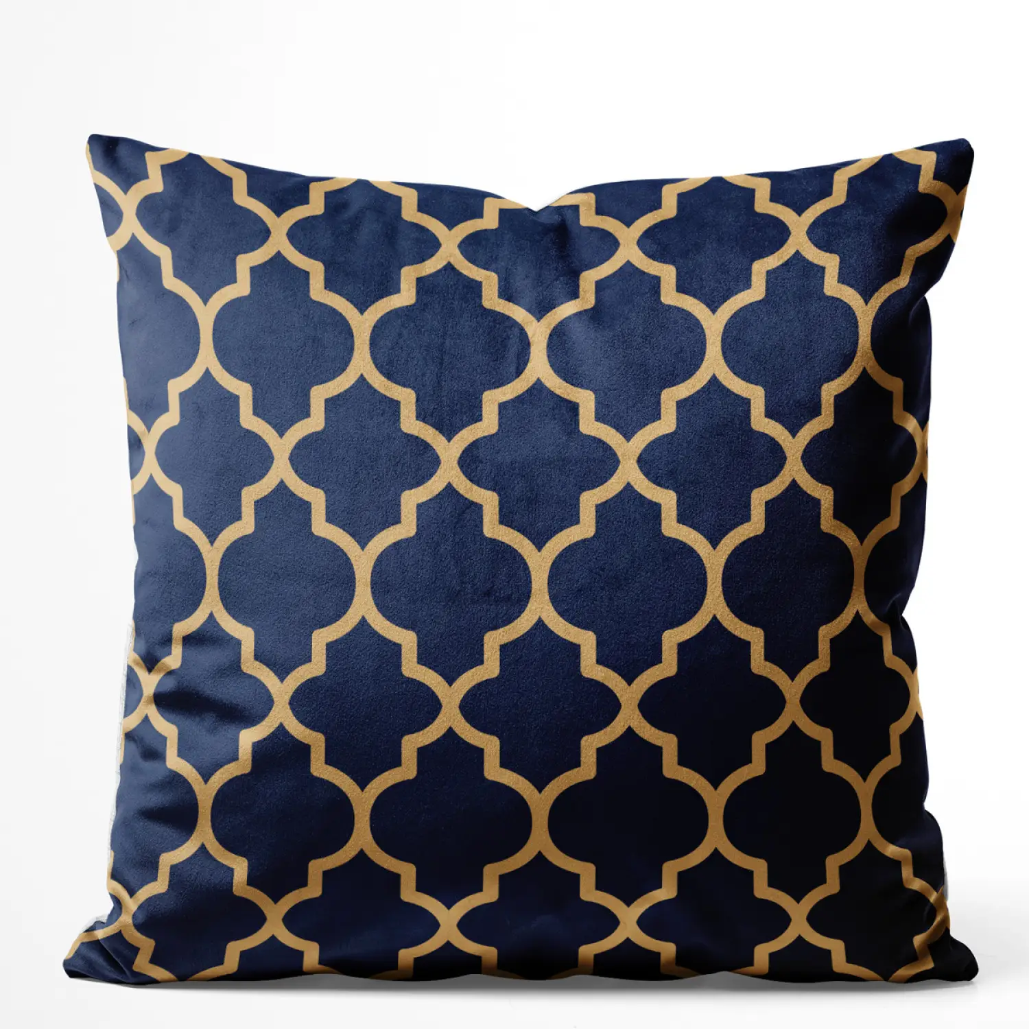 Kissen Gold arabesques - a geometric pattern in an oriental style dekorativ - Velours Kissen