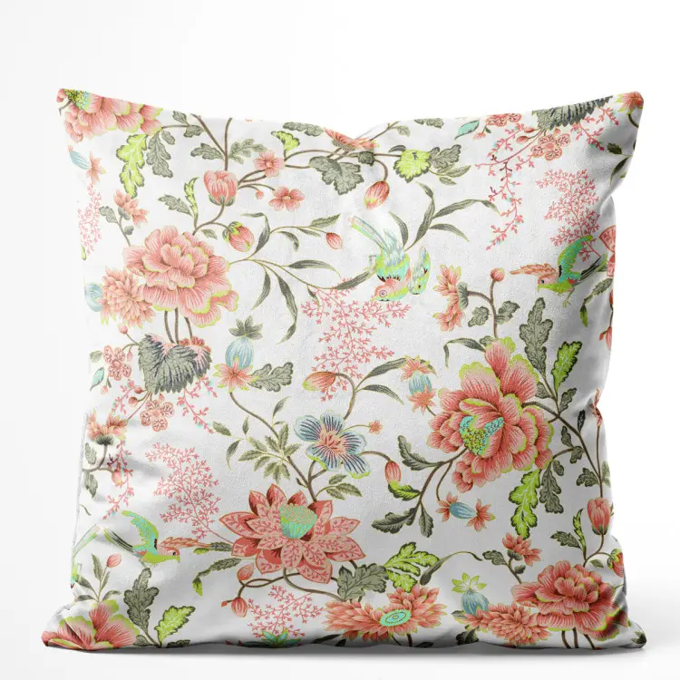 Peach floral arabesque - a colourful composition of flowers