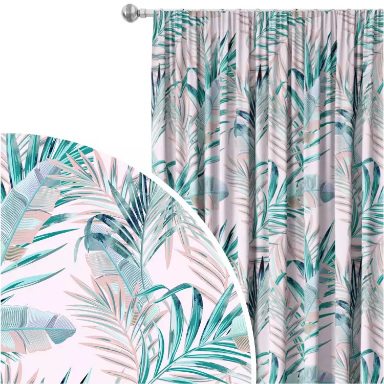 Leaves - composition in shades of green and purple