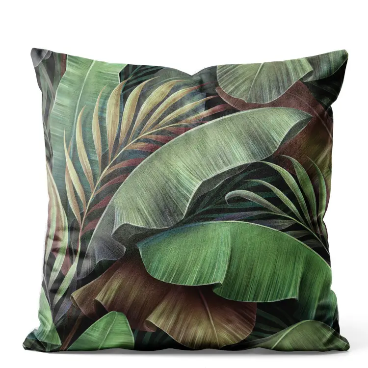 The face of leaves - a green-brown composition inspired by nature