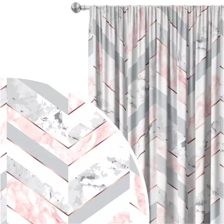 The lightness of marble - a minimalist composition in glamour style