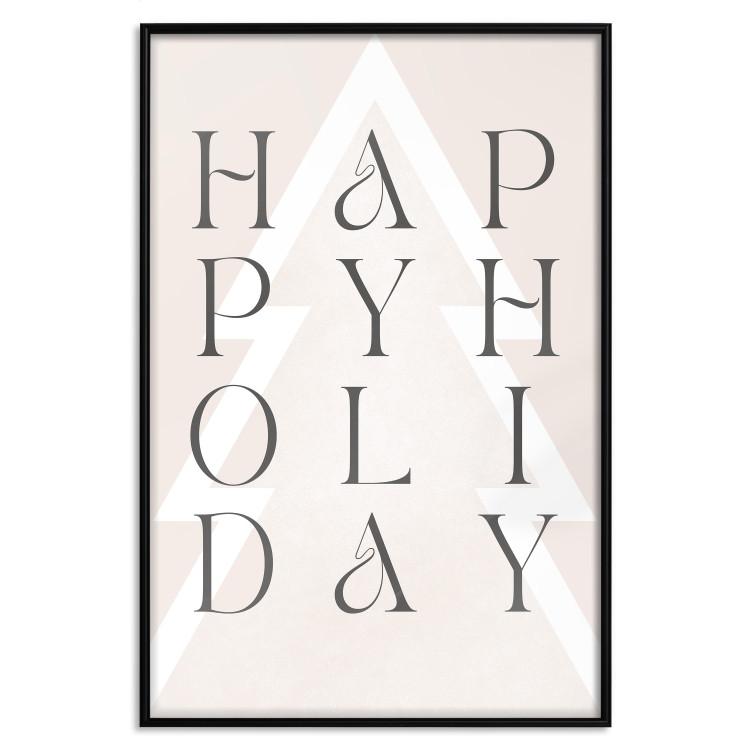 Poster Best Wishes - Decorative Inscription on a Geometric Background