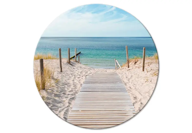 Beach Entrance - Photo of the Sea and the Wooden Pier