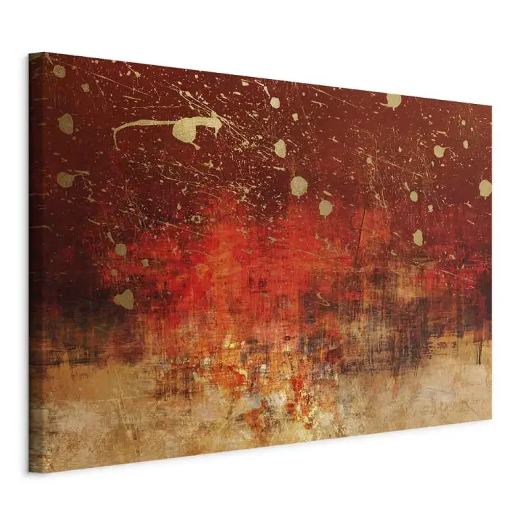 Etüde der Farbe - abstrakter Hintergrund in Gold- und Rottönen