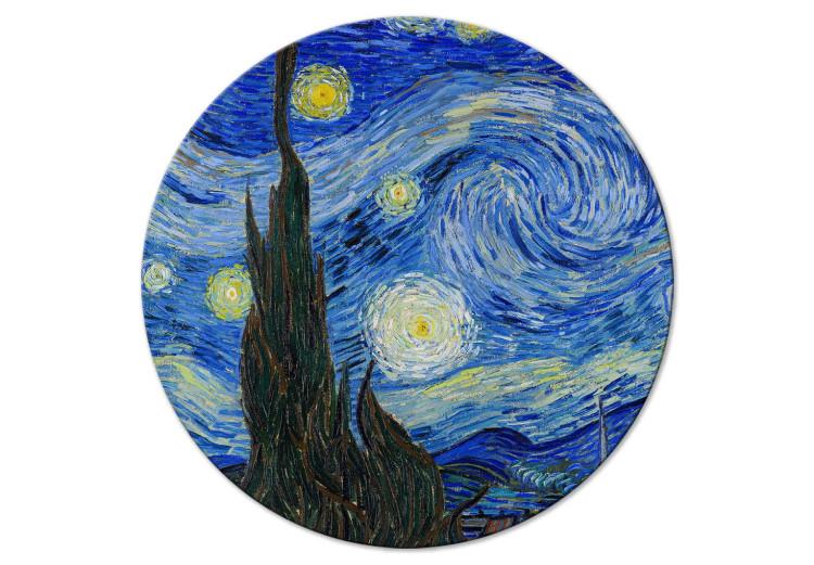 Rundes Bild Starry Night, Vincent Van Gogh - Dark Sky Over the City