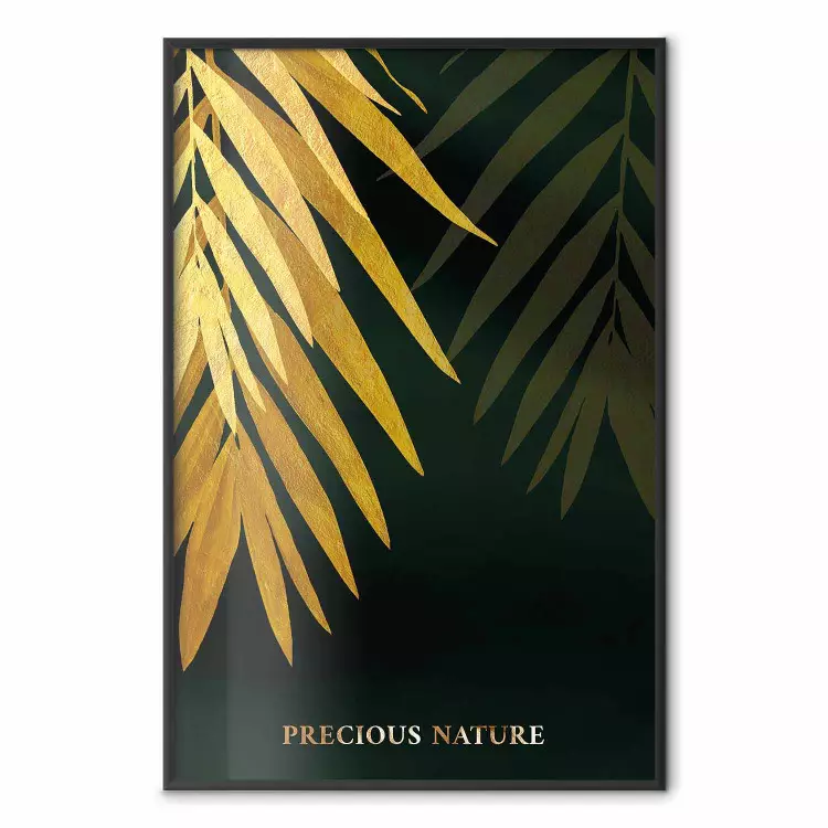 Exotic Nature - Tropical Plants on a Dark Green Background