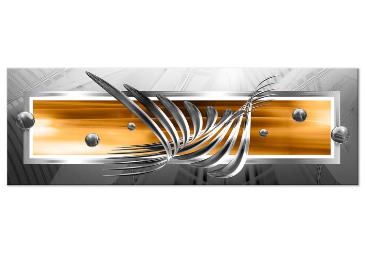 Wandbild XXL Silver Wings - Orange III [Large Format]