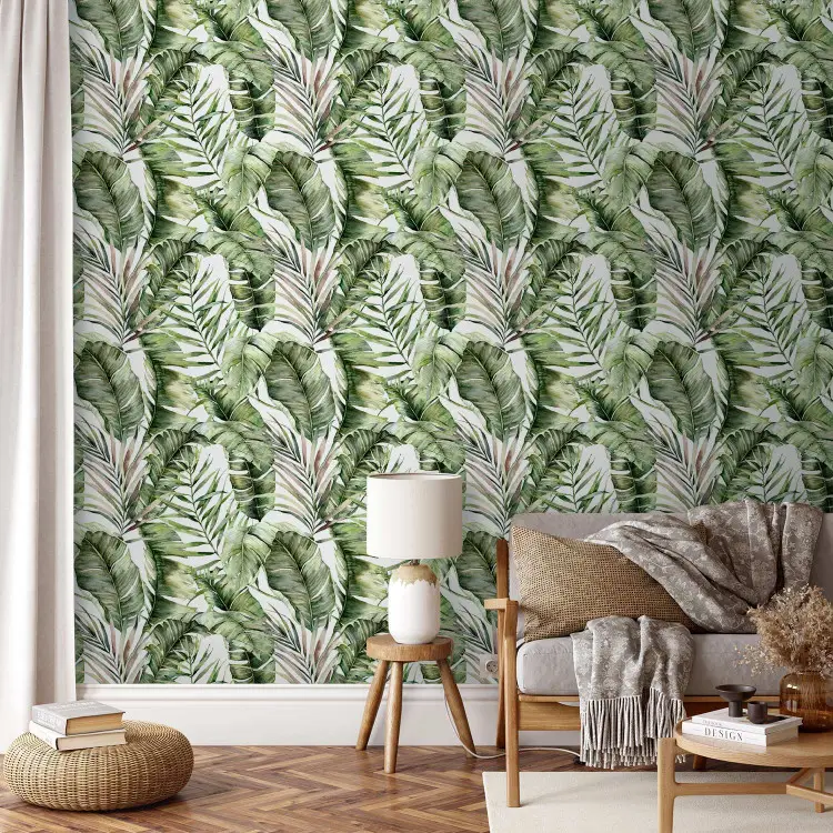 In an Exotic Thicket - Large Intertwined Green Leaves
