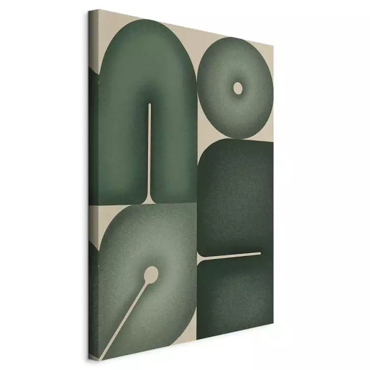 Salbeiformen - geometrische Formen in Grüntönen