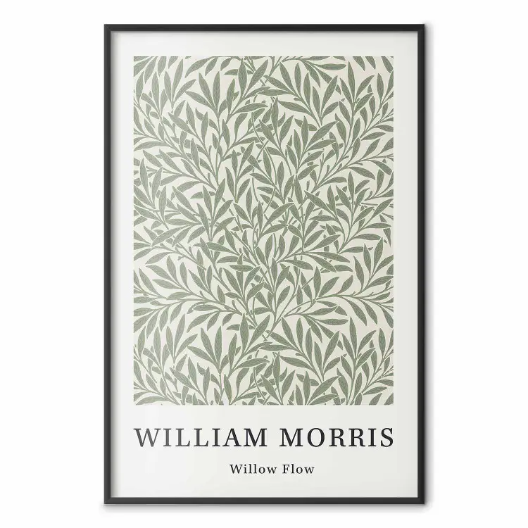 Geometric Composition - Green Leaves by William Morris