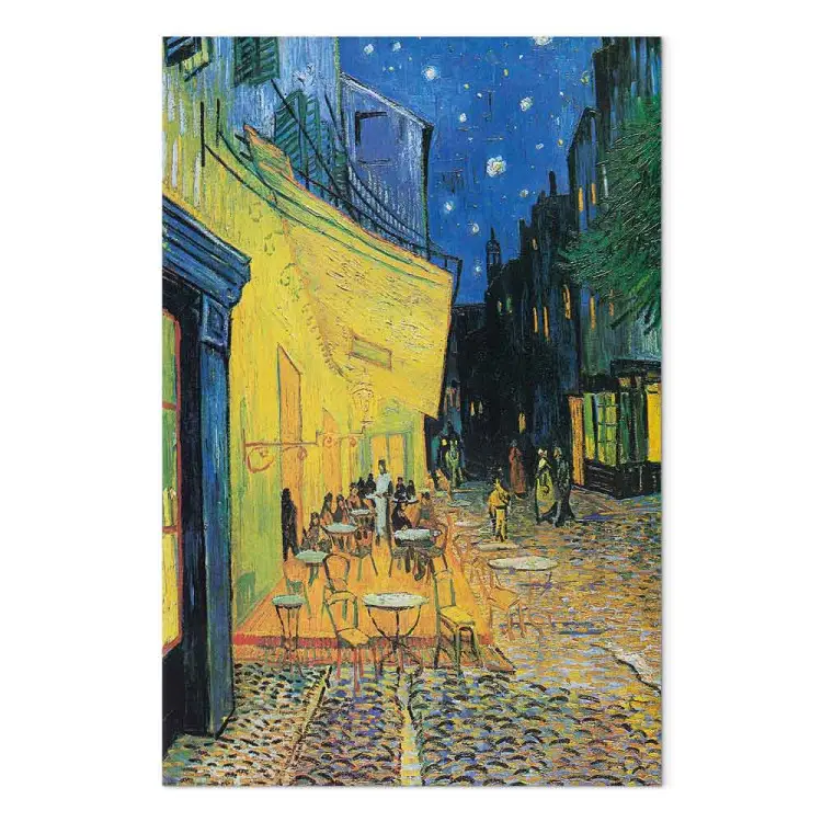 Vincent van Gogh - Terrasse des Cafés an der Place du Forum in Arles am Abend
