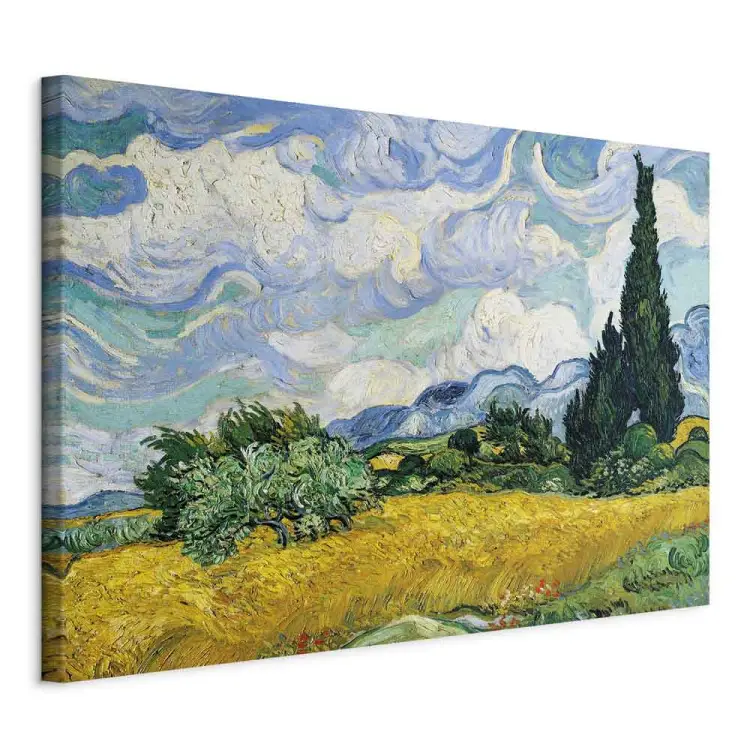 Vincent van Gogh - Getreidefeld mit Zypressen