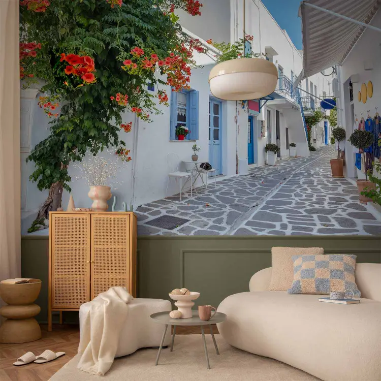 Griechische Stadt - Idylle in mediterraner Atmosphäre