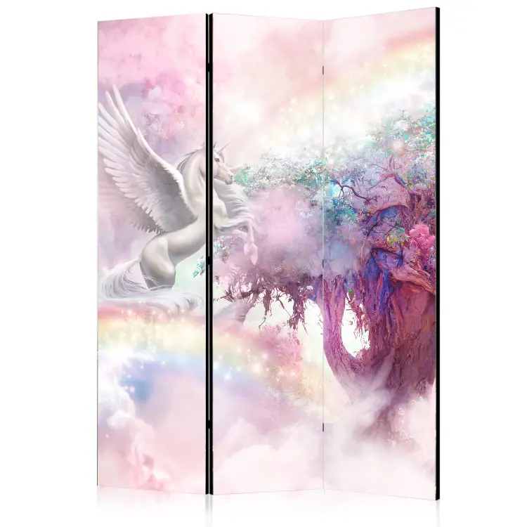Einhorn und Zauberbaum - Rosa- und Regenbogenland in den Wolken