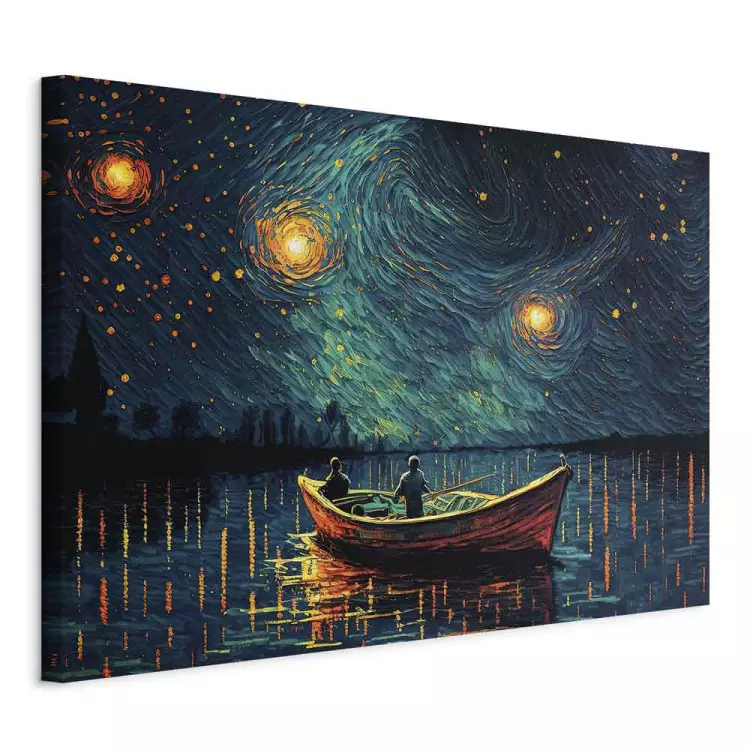 Sternennacht - impressionistische Landschaft mit Meer und Himmel