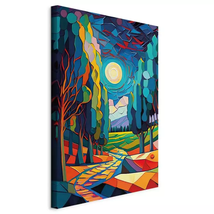 Moderne Landschaft - farbenfrohe Van Gogh Komposition