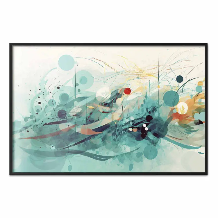 Blue Wave - Abstract Composition Generated by AI