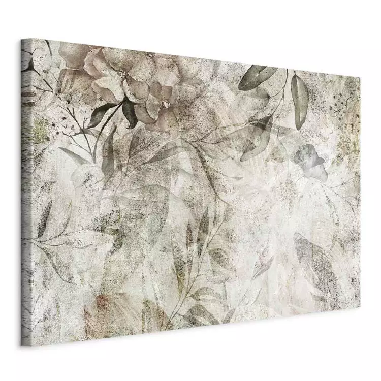 Schöner Hintergrund - Blumenmotiv auf alter Patina-Oberfläche