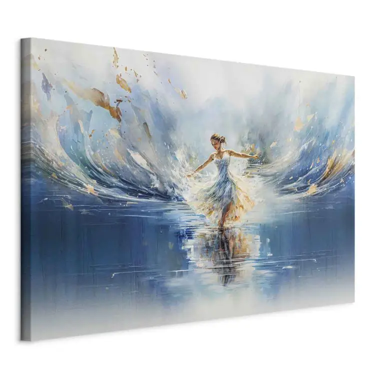 Die Schönheit des Tanzes – Ballerina auf einem blauen See