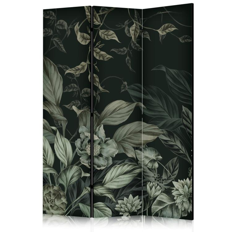 Paravent Atmospheric Theme - Plants and Flowers in Dark Colors [Room Dividers]