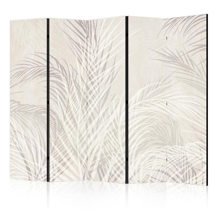 Paravent Palm Leaves - Plants in Pastel Shades II [Room Dividers]