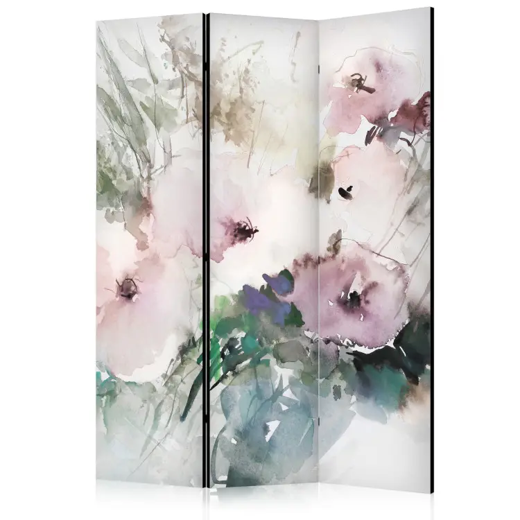 Aquarellblumen - Blumenstrauß in einer Vase in Pastelltönen