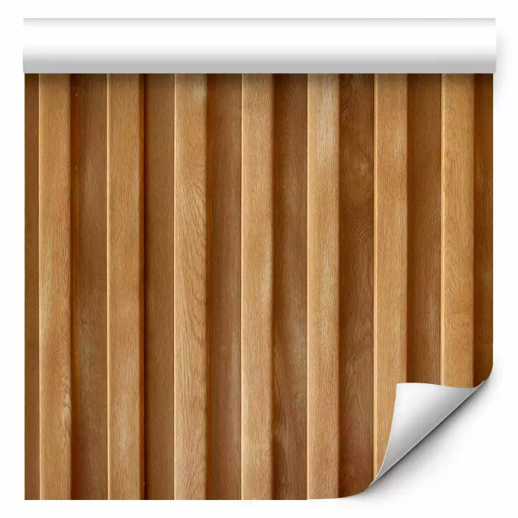 Paneele Tapeten - dekoratives Paneel, das HolzLamellen imitiert