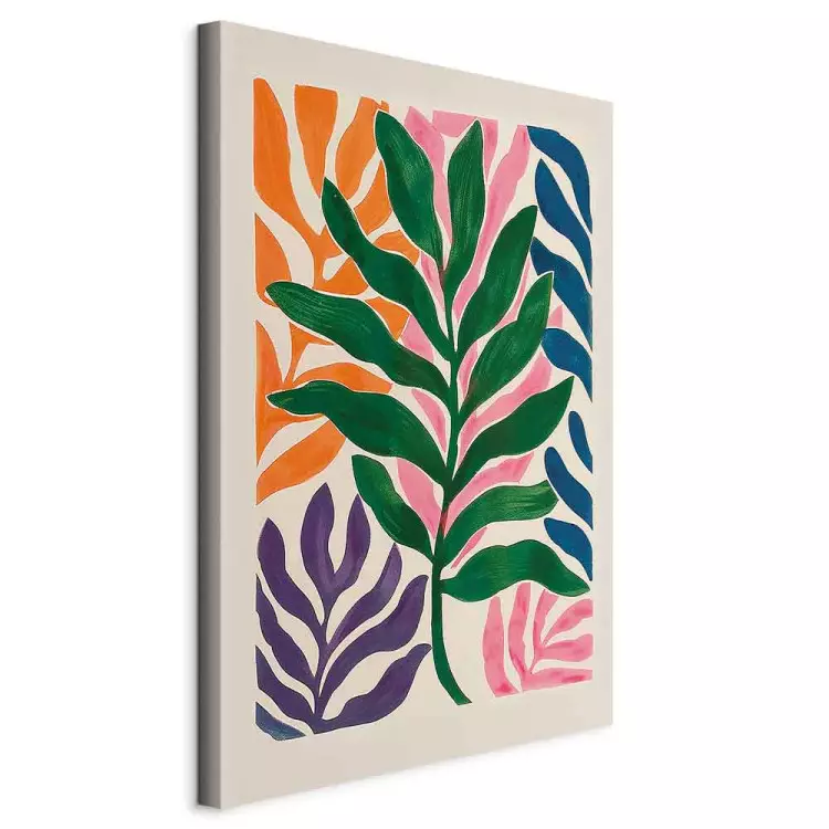 Colorful Leaves - A Composition Inspired by the Work of Matisse