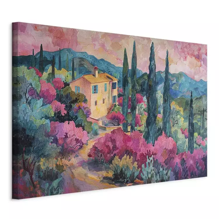 Pink Landscape - Composition With Mediterranean View