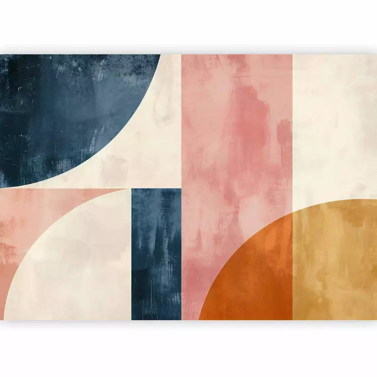 Textural Abstraction - Composition With Terracotta Color Elements
