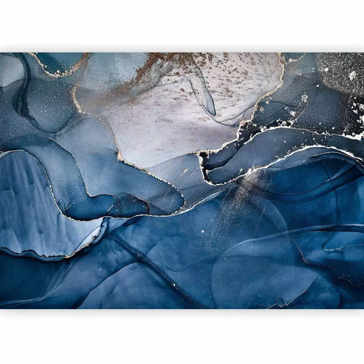 Abstract Play of Colors - Interpenetrating a Wide Range of Blues
