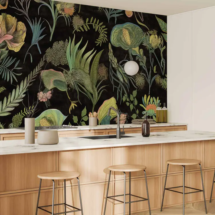 Botanische Wunder - Pflanzen auf dunklem Hintergrund